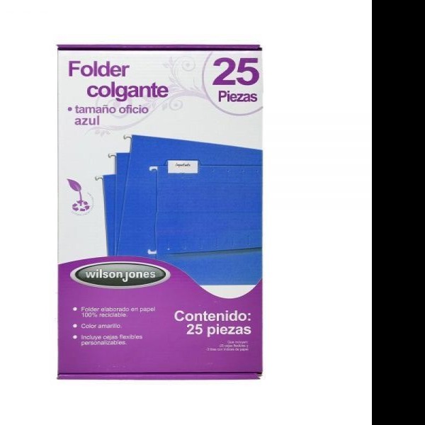 ARCHIVO COLGANTE FOLDAFLEX OFICIO CJ. C25 AZUL P3634 C.5